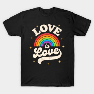 LGBTQ Love Is Love Gay Pride LGBT Ally  Flag T-Shirt